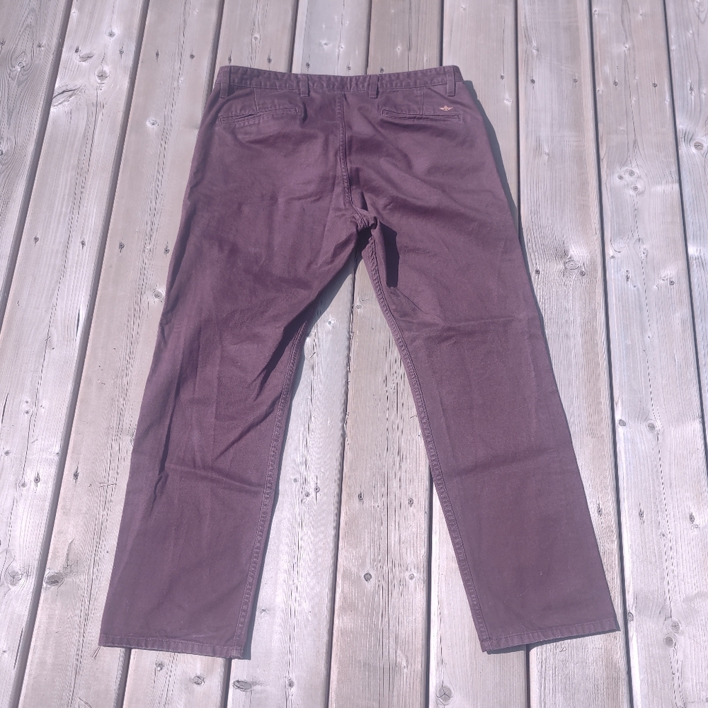 Dockers - Tapered Slim Fit Chinos - Men's 36x30 - Burgundy - Picture 2 of 10